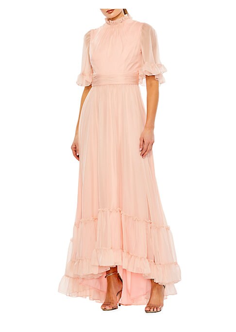 Chic Ruffled Evening Dress