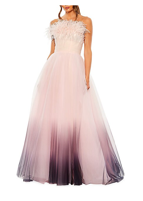 Feathered Tulle Elegance