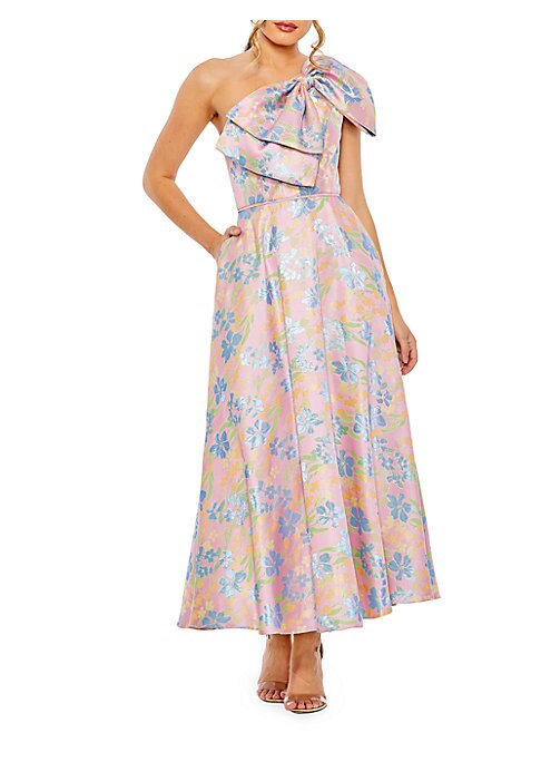 Chic Bow Floral Dress