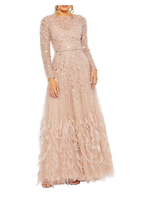 Glamour Feather Gown