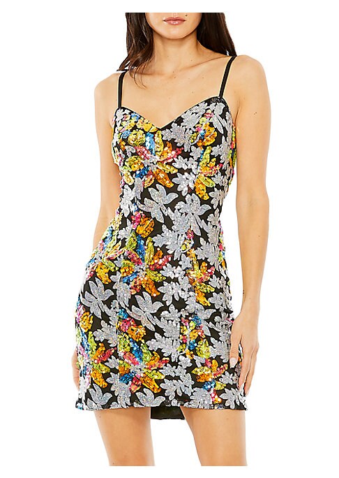 Sparkling Blossom Mini Dress