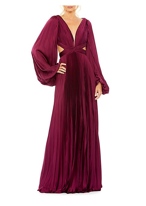 Elegant Pleated Evening Dress