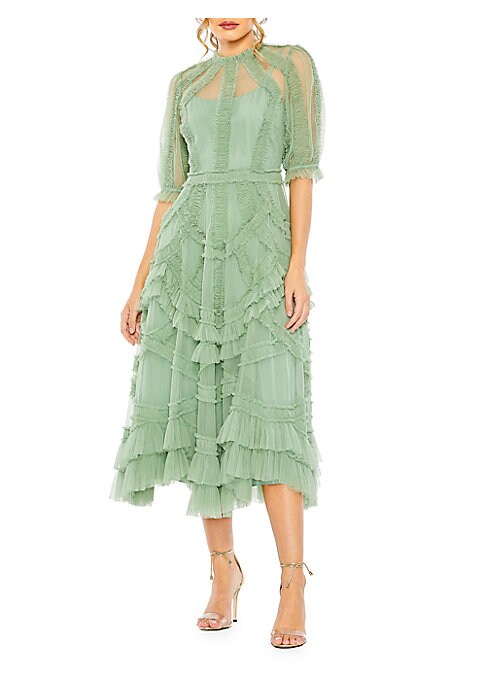Romantic Tulle Midi Dress