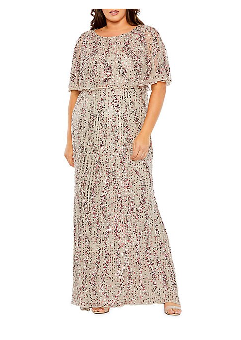 Radiant Cape Gown
