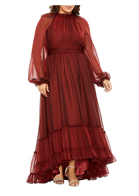 Romantic Ruffle Chiffon Dress