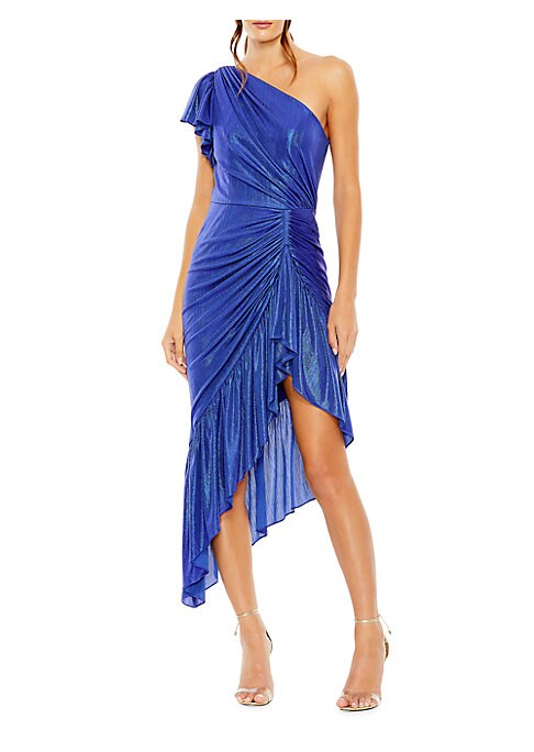 Ruffled Asymmetrical Elegance Dress