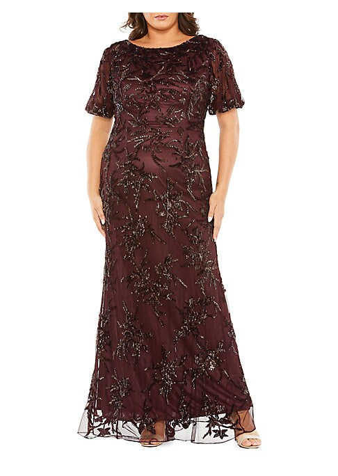 Beaded Elegance Gown