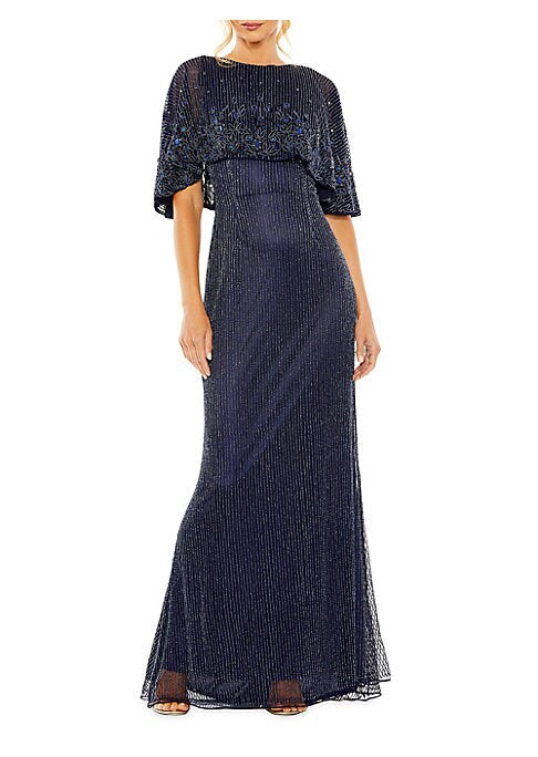 Beaded Cape Elegance