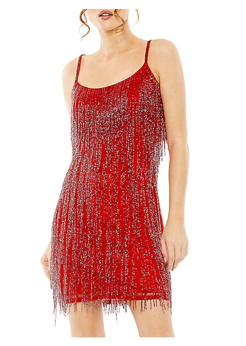 Fringe Sparkle Mini Dress