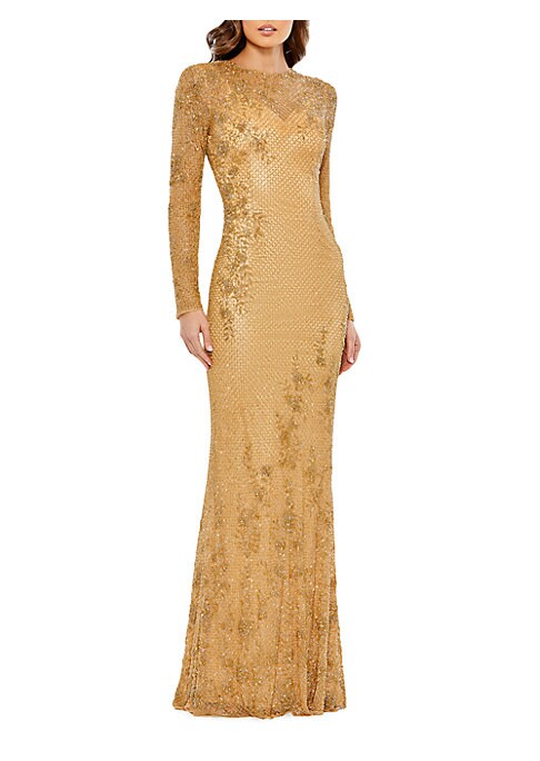 Elegant Beaded Evening Dress