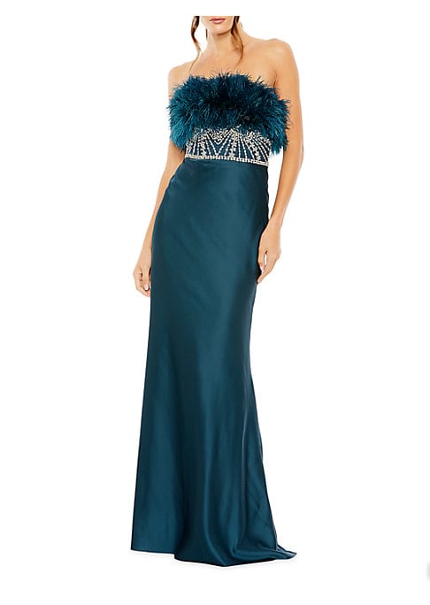Feathered Couture Elegance