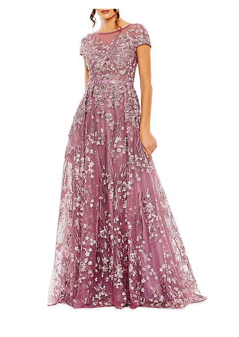 Embroidered Elegance Gown