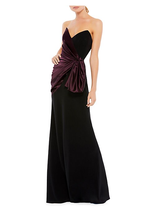 Elegant Draped Evening Gown