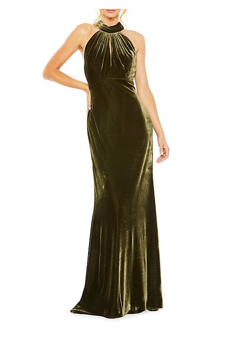 Luxe Velvet Keyhole Gown