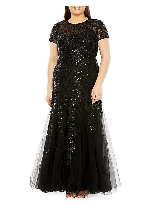 Glam Sequin Evening Gown