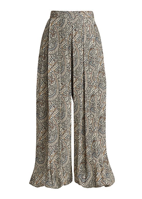 Pleated Bohemian Trousers