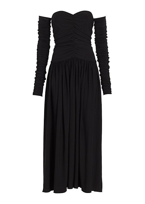 Sweetheart Ruched Maxi Dress