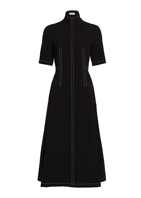 Chic A-Line Zipper Dress