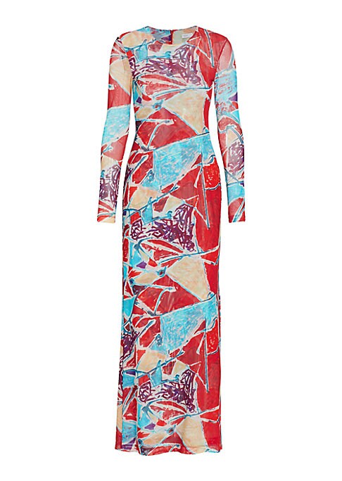 Chic Abstract Maxi Dress