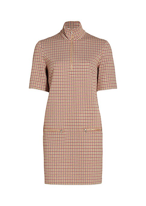 Chic Houndstooth Dress