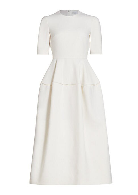 Sculpted Scuba Midi Dress