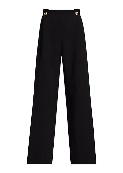 Chic Wide-Leg Scuba Trousers