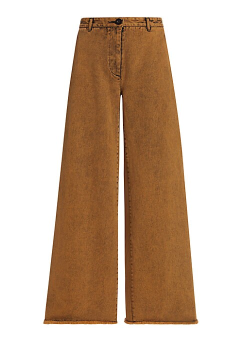 Retro Flare Denim Trousers