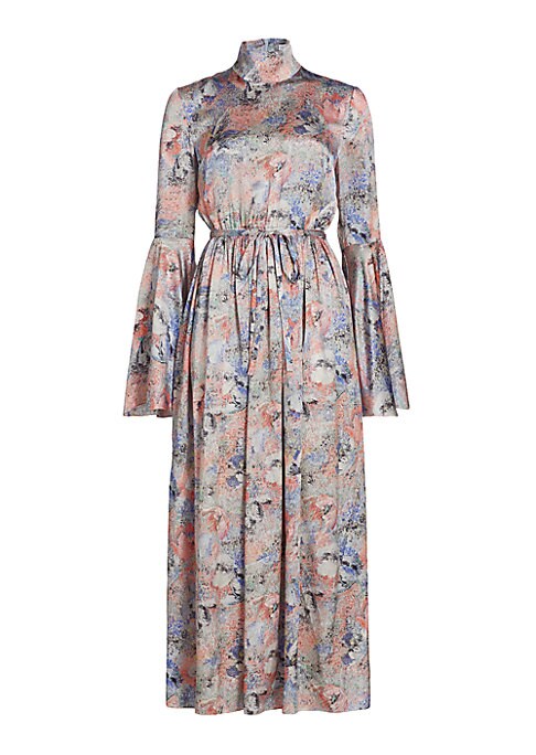 Floral Silk Elegance Dress