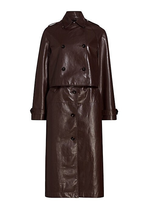 Dual Style Leather Coat