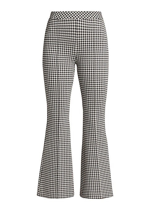 Gingham Chic Flare Pants