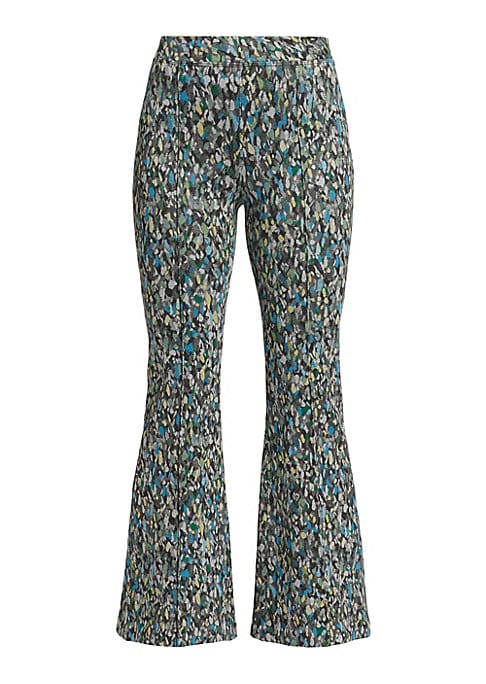 Dotted Flare Trousers