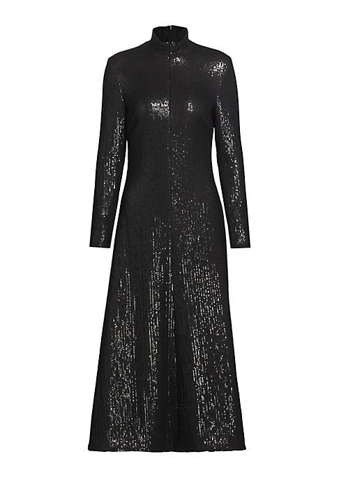 Sparkle Turtleneck Maxi Dress
