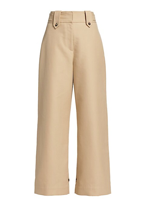 Chic Wide-Leg Cotton Pants