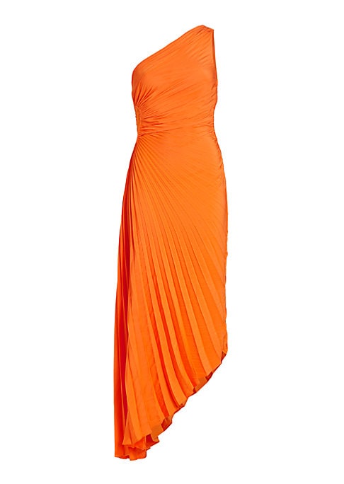 Elegant Asymmetrical Satin Gown