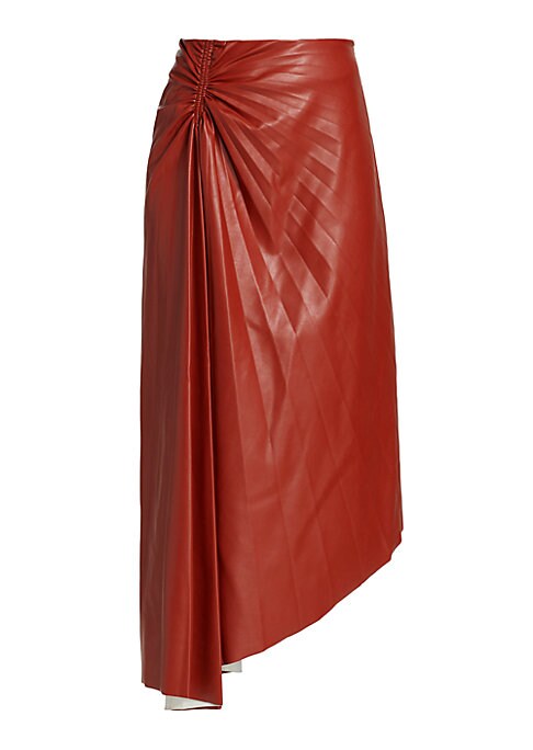 Glamorous Asymmetric Pleated Skirt