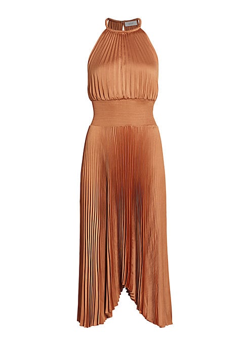 Chic Pleated Midi Dress