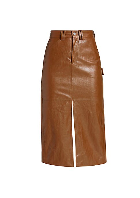 Chic Faux Leather Skirt