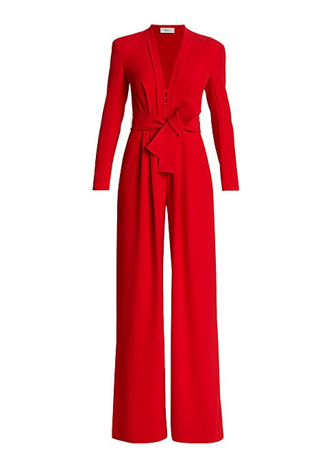 Chic Wide-Leg Crepe Jumpsuit