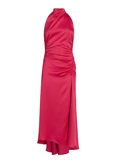 Chic Ruched Turtleneck Dress