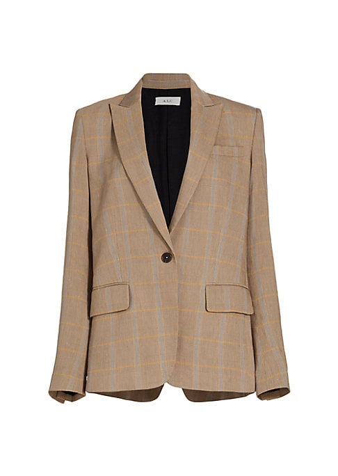 Plaid Longline Jacket