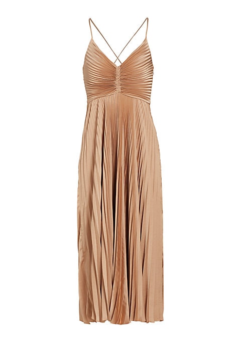 Pleated Cut-Out Elegance Dress