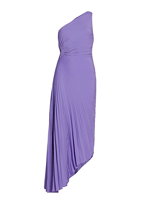 Asymmetric Satin Gown