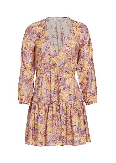 Joyful Ruffle V-Neck Dress