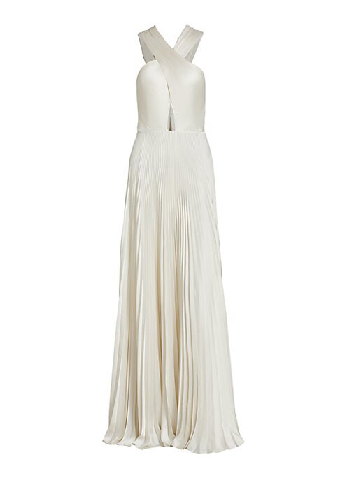 Elegant Pleated Evening Dress