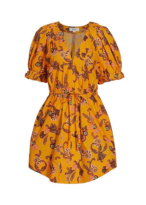 Vibrant Tie-Front Minidress