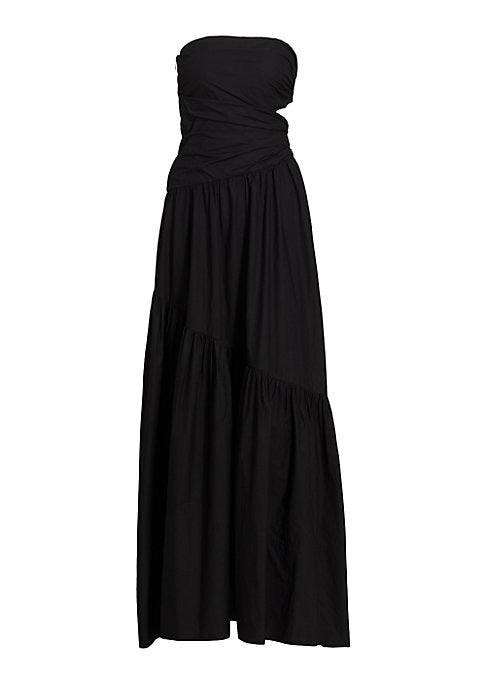 Tiered Cut-Out Maxi Dress