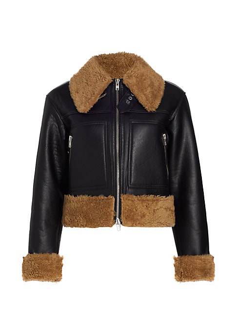 Cozy Vegan Leather Jacket