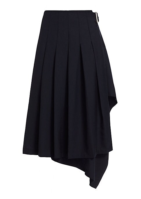 Chic Draped Midi Skirt