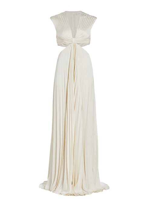 Chic Pleated Evening Dress