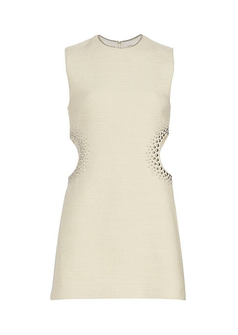 Studded Cut-Out Minidress
